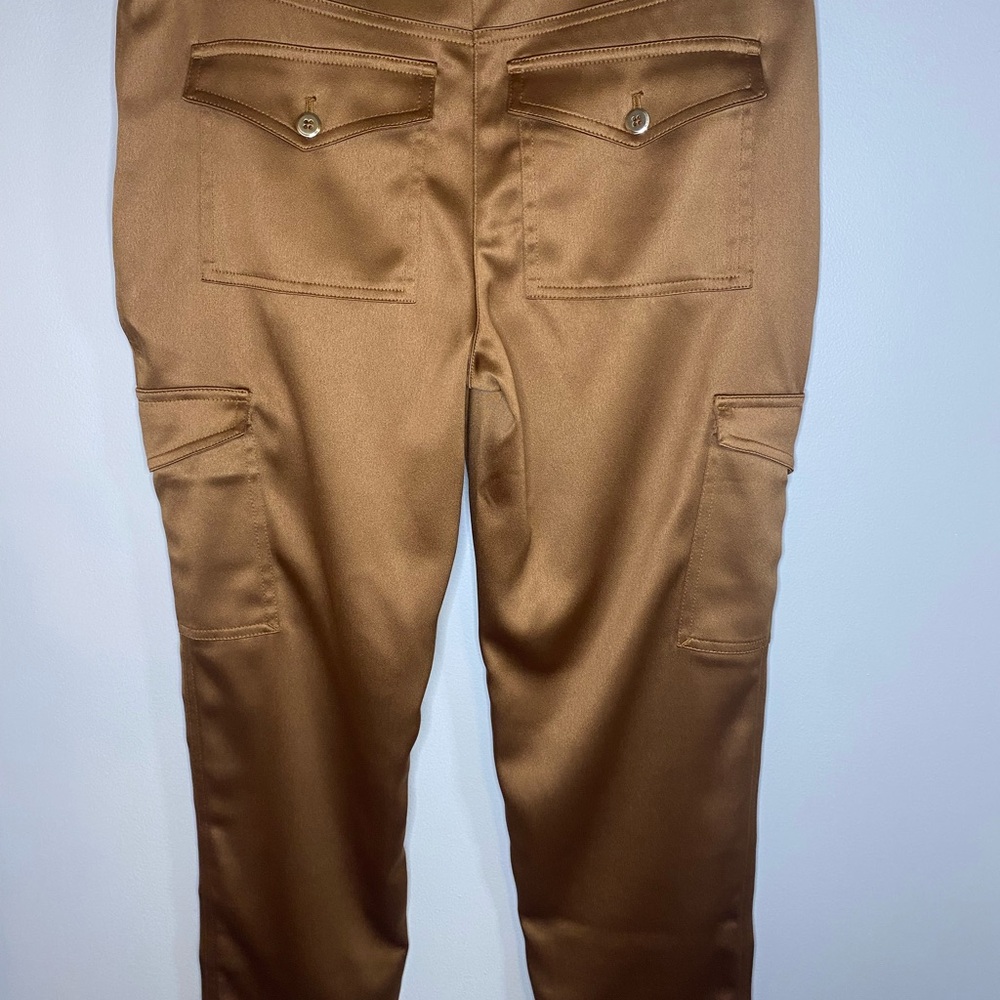 Chico’s size 0 (or size 4) Women's Brown Stylish Cargo Ankle Pants - Picture 3 of 4